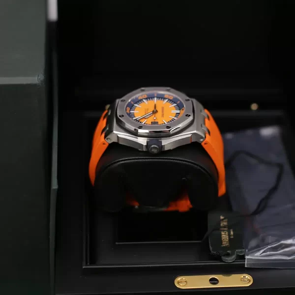 Audemars Piguet 15710ST.OO.A070CA.01 Royal Oak Offshore Diver Orange Dial 42mm Watch - Image 4