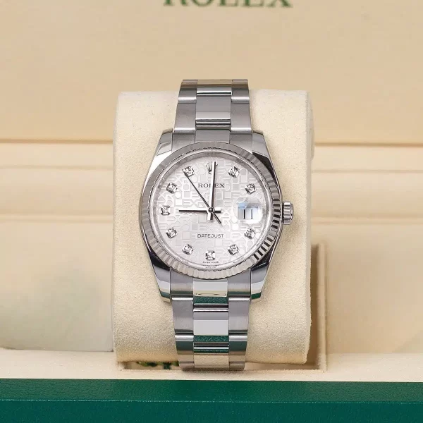 Rolex Datejust 116234 Jubilee Diamond Dial 36mm Oyster bracelet Watch - Image 5