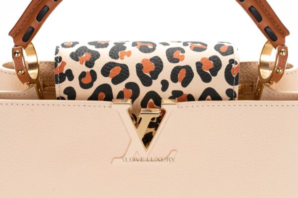 Louis Vuitton Capucines PM Beige Wild At Heart - Image 4