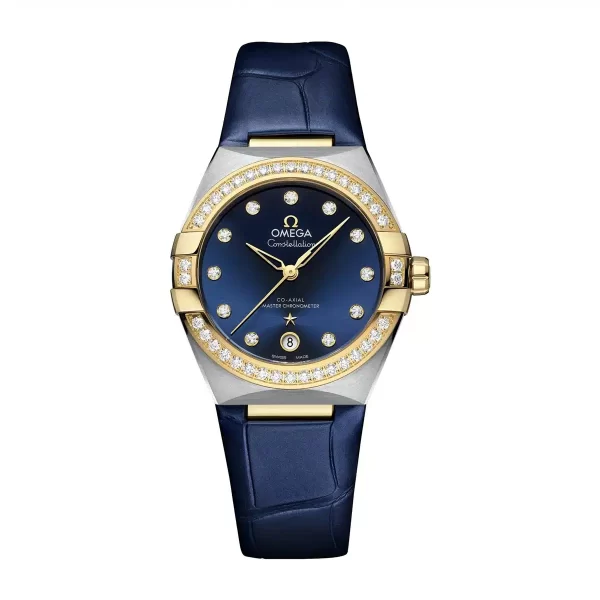 Omega 131.28.36.20.63.002 Seamaster Aqua Terra Co-Axial Blue Dial With Diamonds