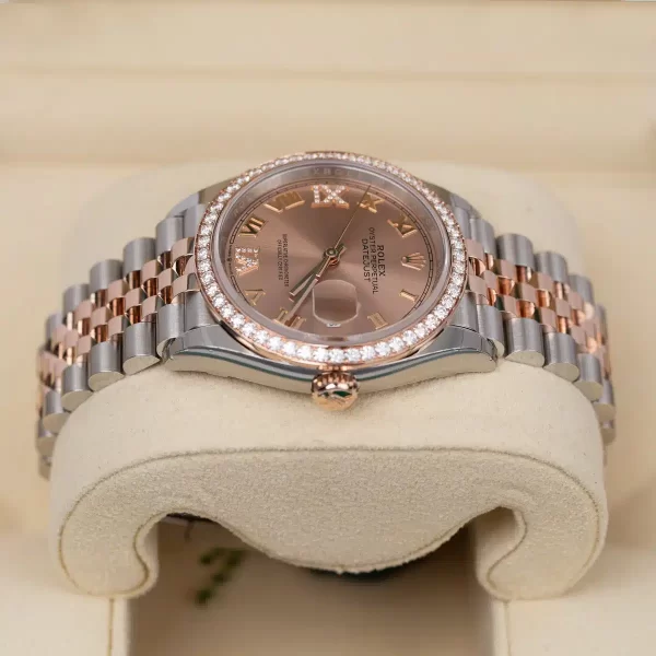 Rolex Datejust 126281RBR-0015 Rosé Dial 36mm Jubilee Bracelet Watch - Image 5