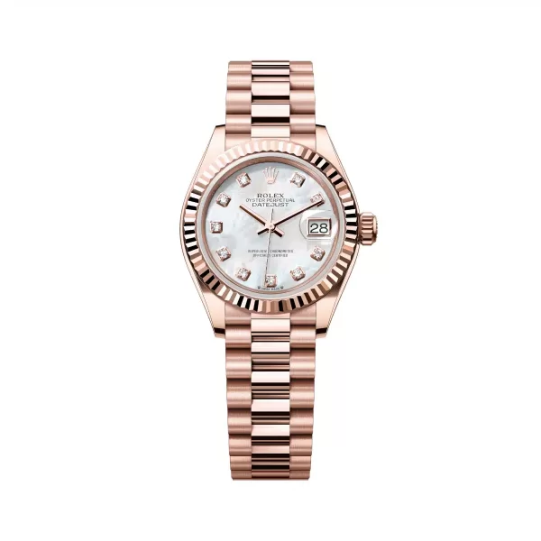 Rolex Lady-Datejust 279175-0017 Mother-of-Pearl Dial President Everose Gold