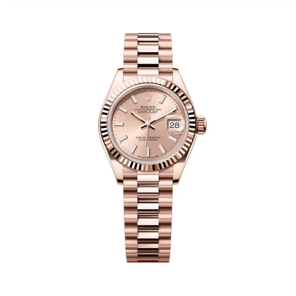 Rolex Lady-Datejust 279175-0025 Rosé Dial President Everose Gold